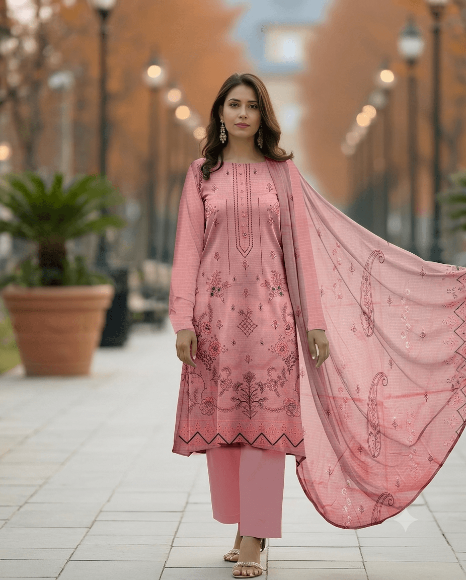 Lawn Unstitched 3pc-998 - RIVAJ