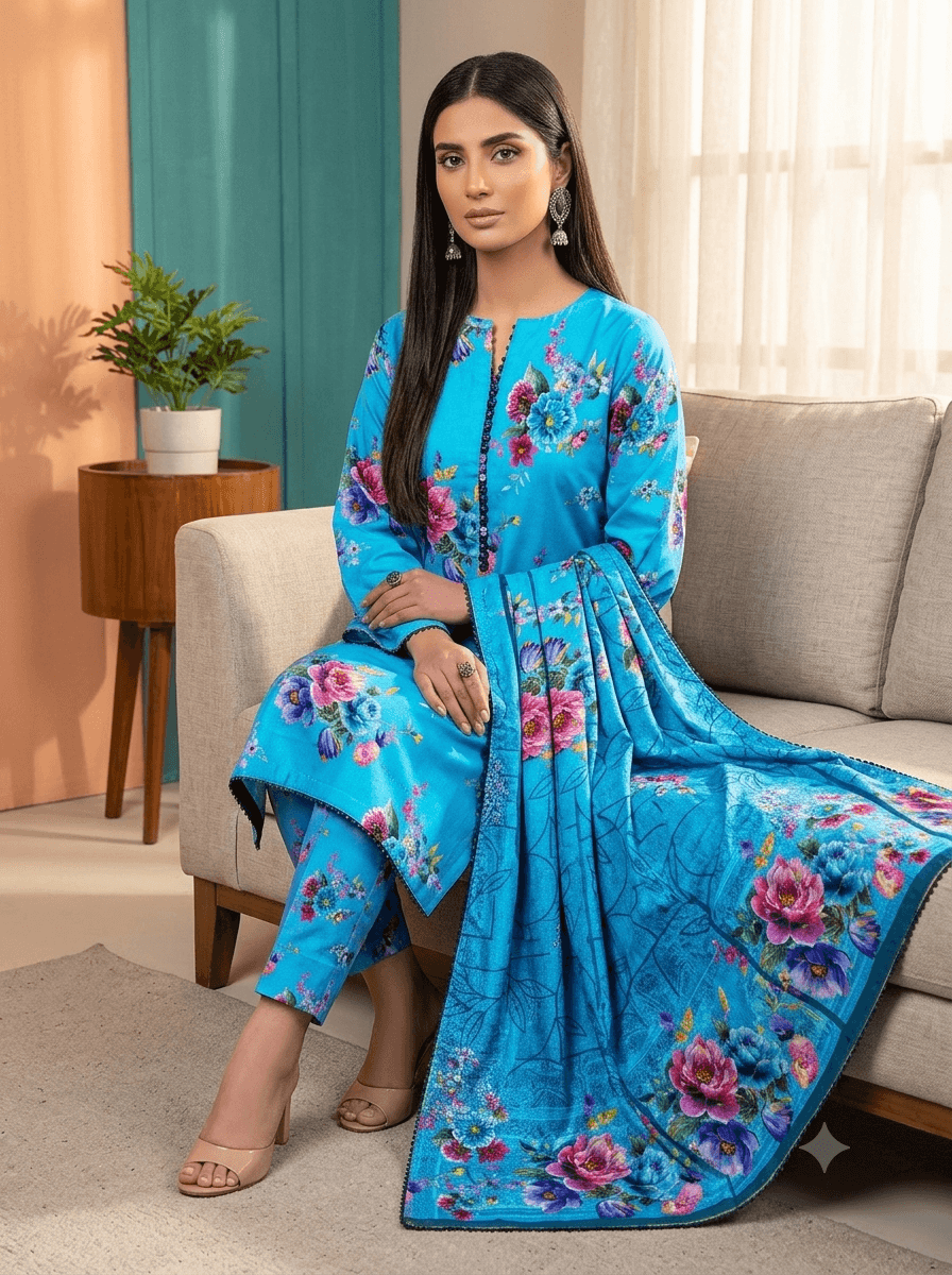 Printed 3pc suit-997 - RIVAJ