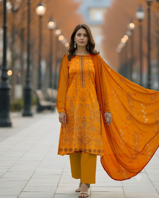 Lawn Unstitched 3pc-998 - RIVAJ