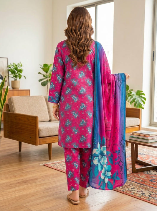 Classy Linen Printed 3-Piece