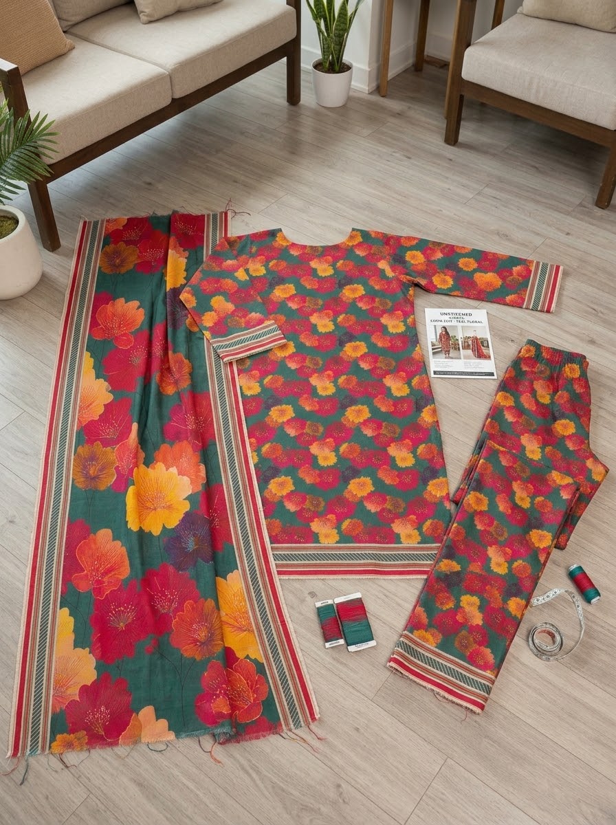 Classy Linen Printed 3-Piece