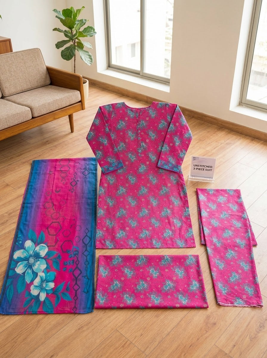 Classy Linen Printed 3-Piece