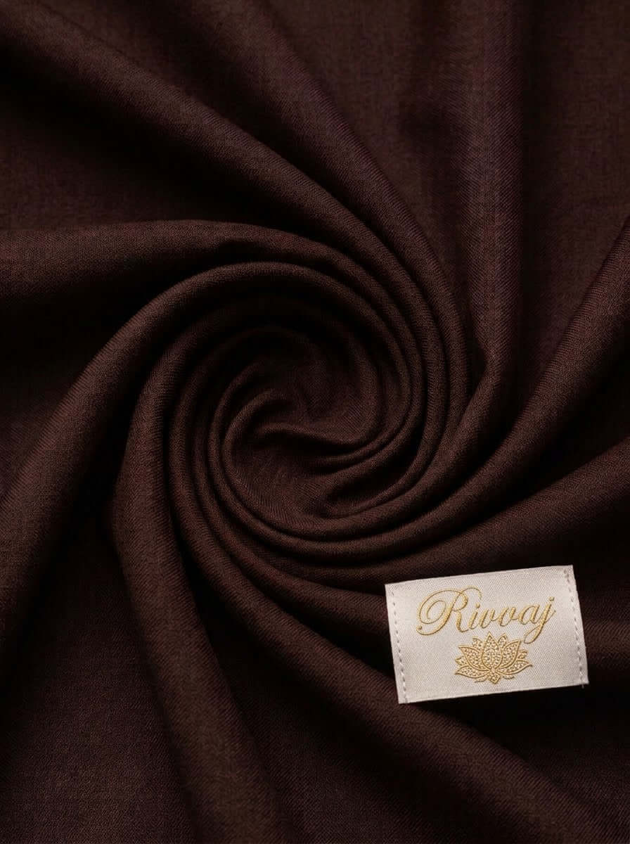Dark Brown Matte Finish Unstitched Suit