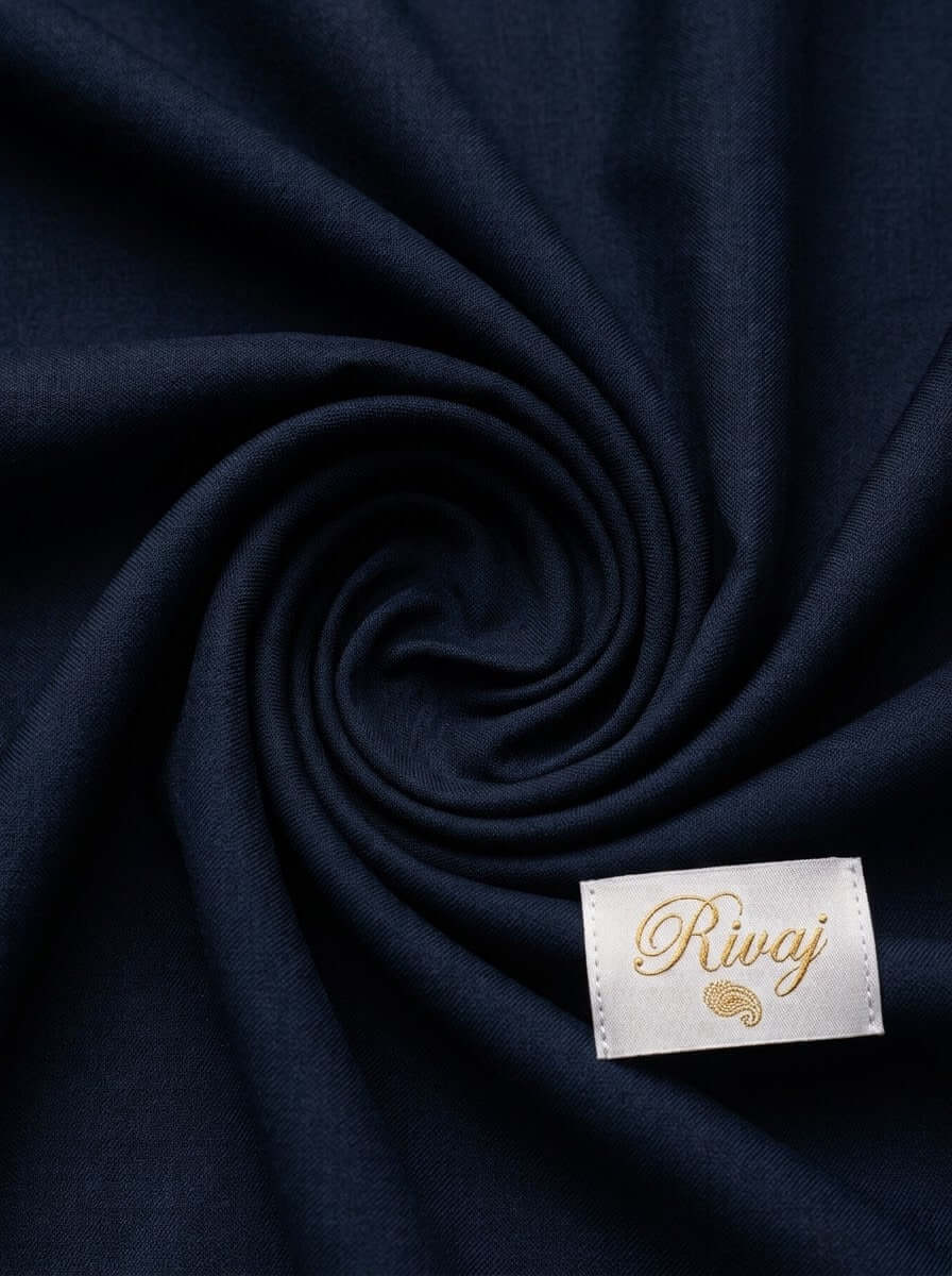 Dark Navy Blue Unstitched Suit